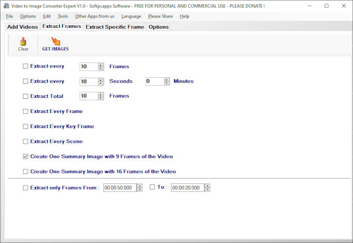 Windows 10 Video to Image Converter Expert full